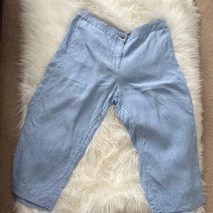 J. Jill Sky Blue Linen Pants